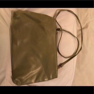 Sage green shoulder handbag.  Great size.